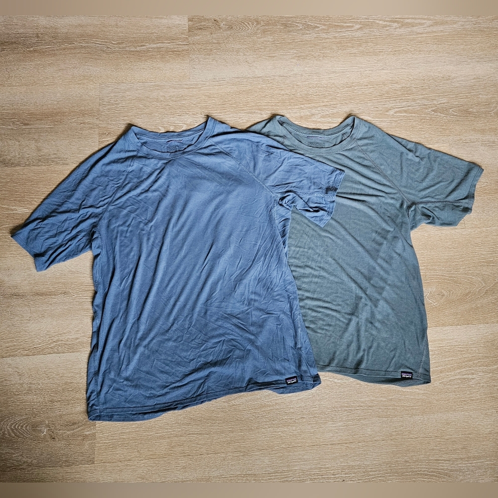 (2) Patagonia Capilene Cool Trail T-Shirts - Size Men's Medium